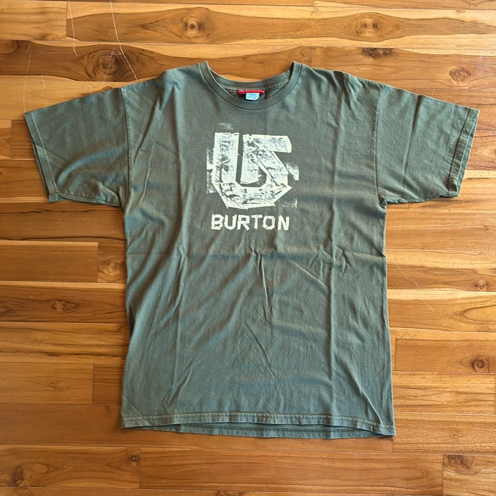 Vintage 2002 Burton Snowboards Stencil T-shirt L
